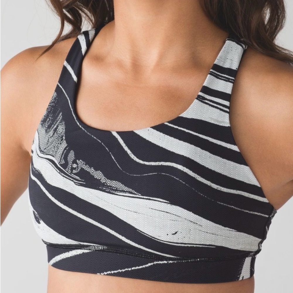 Lululemon Energy Bra size 8 Marbled